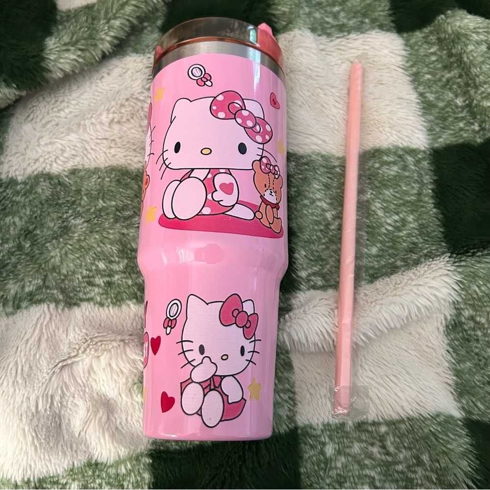Hello Kitty Tumbler with Straw NIB